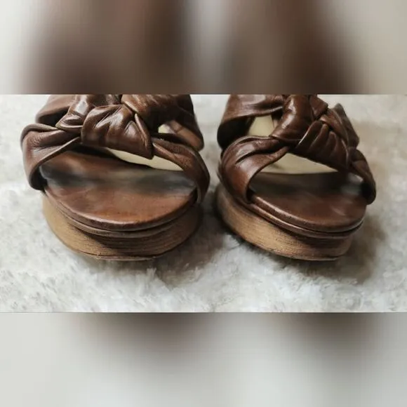 Alexandre Birman knotted leather sandal pumps 9