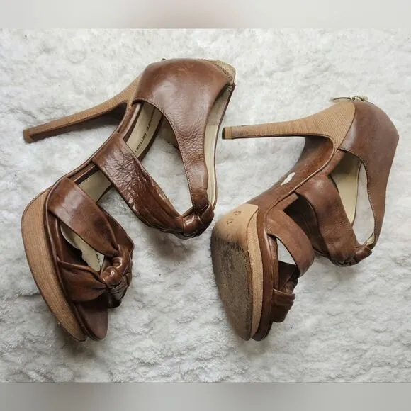 Alexandre Birman knotted leather sandal pumps 9