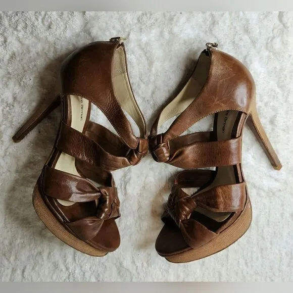 Alexandre Birman knotted leather sandal pumps 9