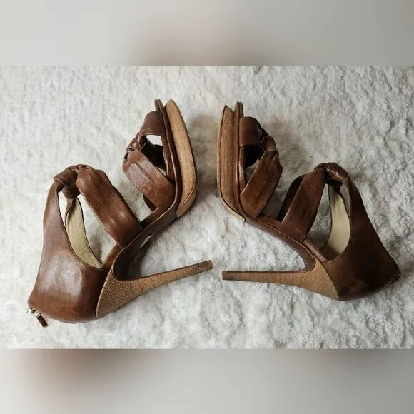 Alexandre Birman knotted leather sandal pumps 9