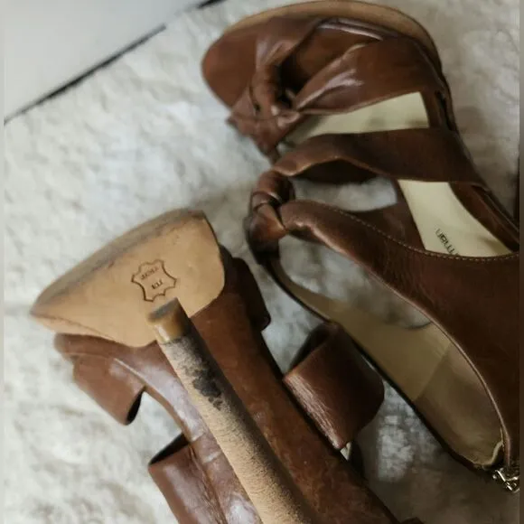 Alexandre Birman knotted leather sandal pumps 9