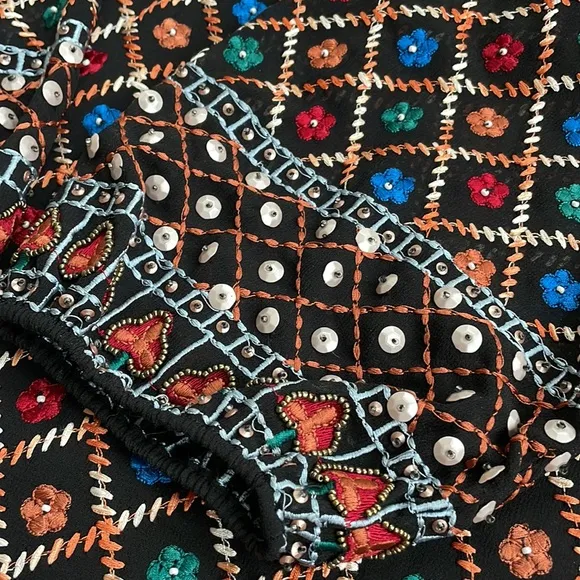 Alice   Olivia Beaded Boho Gillian Dress