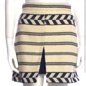 Alice   Olivia Cream and Black striped mini, size 4 (or 2!)