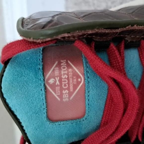 Aliveshoes $B$ CU$TOM RUNNER-BASKET HYBRID By Sacha Raeburn size 7