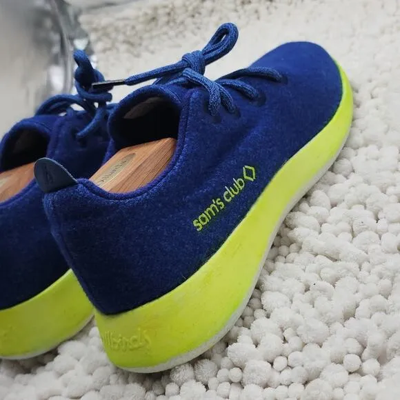 ALLBIRDS SAMS CLUB CUSTOM NEON NIGHTS MEN SIZE 11 BLUE YELLOW