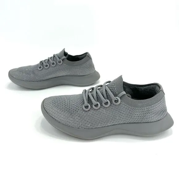 ALLBIRDS TD TREE DASHERS GRAY SLIP-ON COMFORT RUNNING SHOES ATHLEISURE SNEAKERS