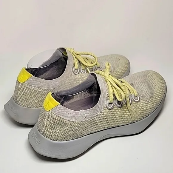 Allbirds Tree Dasher Tennis Shoes Sneakers Limited Edition Lace-up Gray Green 10
