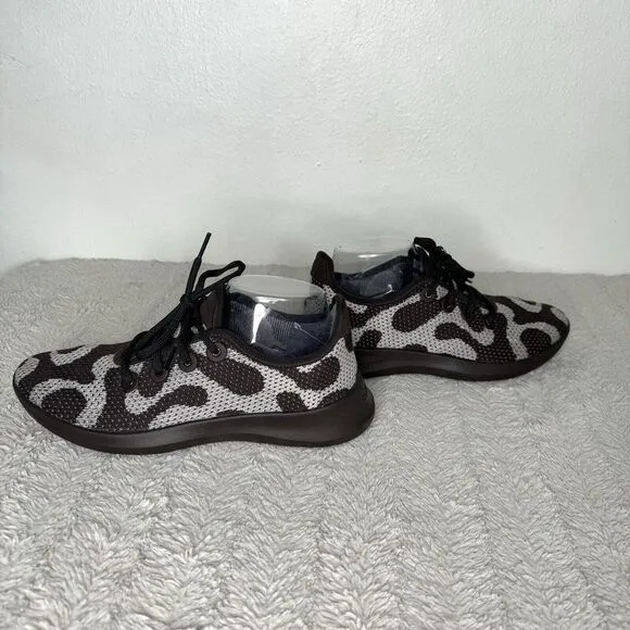 Allbirds Tree Runners Fungi Nature Pattern Womens Size 9 Brown Camo Tennis Shoes