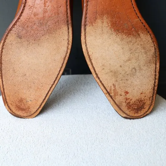 Allen Edmonds 10.5-D Cornwallis Brown Leather Oxford Dress Shoes
