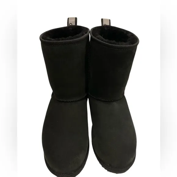 Alo Black Boots with Logo Detail