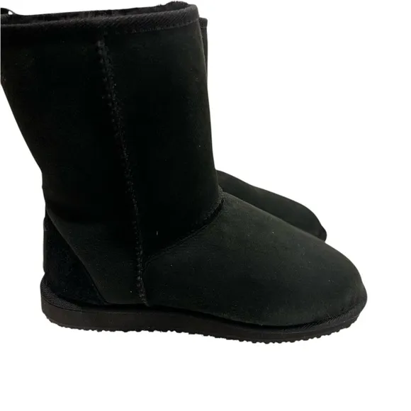 Alo Black Boots with Logo Detail