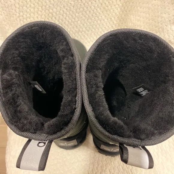 Alo Black Boots with Logo Detail
