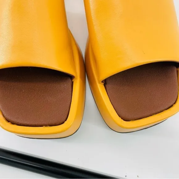 Alohas Janice Platform Sandals Slides Orange Svegan  90s Y2K EU41 10-10.5