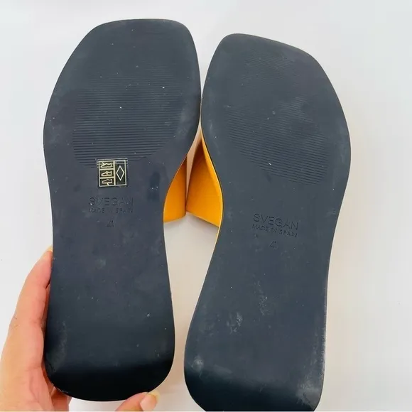 Alohas Janice Platform Sandals Slides Orange Svegan  90s Y2K EU41 10-10.5