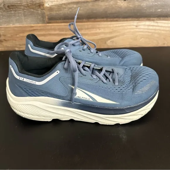 ALTRA Via Olympus Men’s Size 10.5 Mineral Blue Lace Up Running Shoes Athleisure