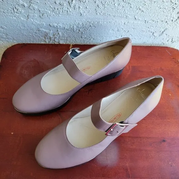 Amalfi Geronimo Leather Wedge Mary Jones Platform Size 11 M Rosewood Color Shoes