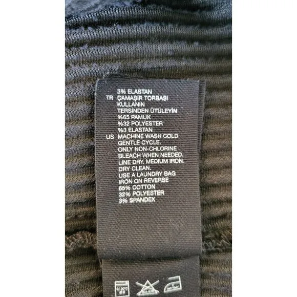 &amp; Other Stories Velvet Corduroy Black Midi Skirt
