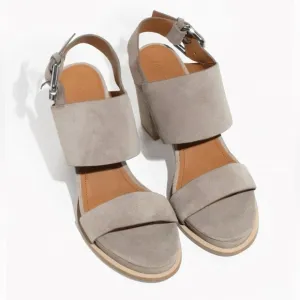 &amp; Other Stories Women’s Buckled Suede Sling Back Blocked Heel Sandal Size 8