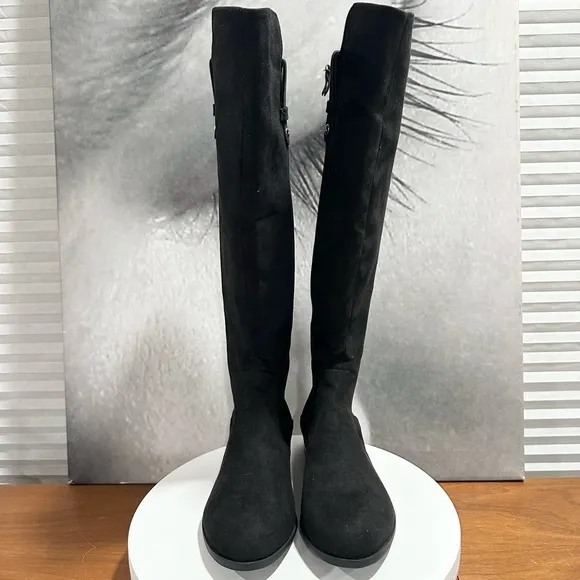 🌸ANNE KLEIN🌸 Audrey Black Riding Boots Size: 6