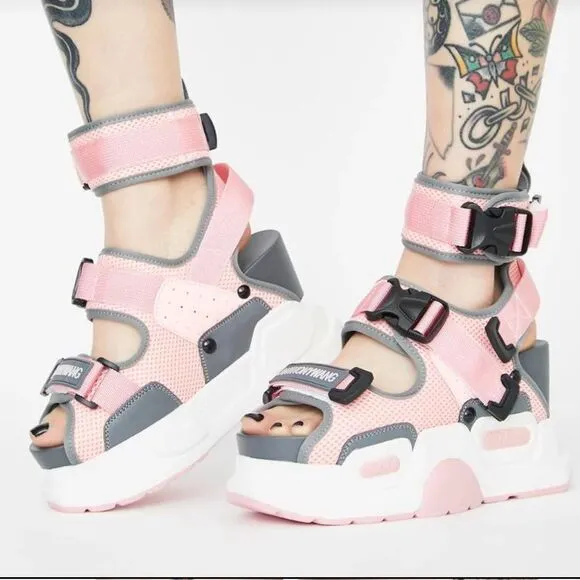 Anthony Wang Sandals Platform Bittersweet Pink Size 10