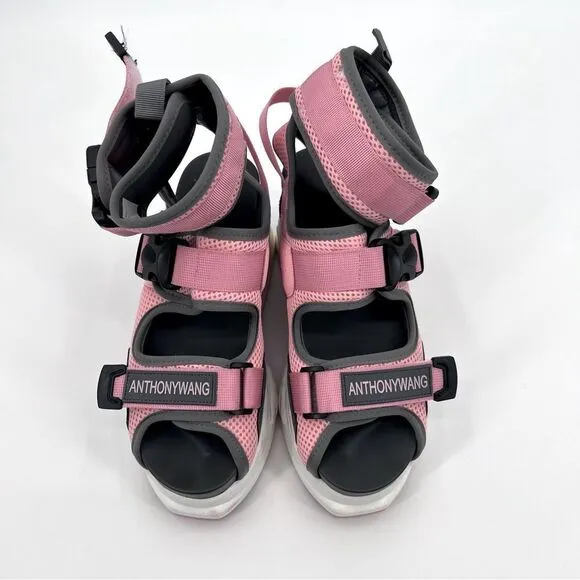 Anthony Wang Sandals Platform Bittersweet Pink Size 10