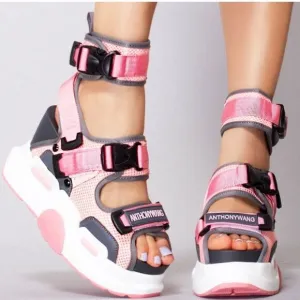 Anthony Wang Sandals Platform Bittersweet Pink Size 10
