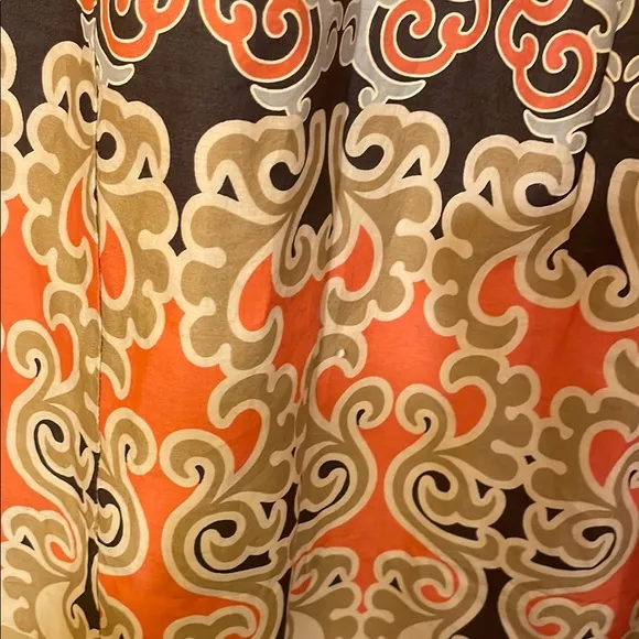 Anthropologie Edme&amp; Esyllte Sz S Cotton Baroque Pattern Skirt Boho, Eclectic
