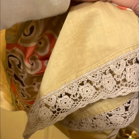 Anthropologie Edme&amp; Esyllte Sz S Cotton Baroque Pattern Skirt Boho, Eclectic