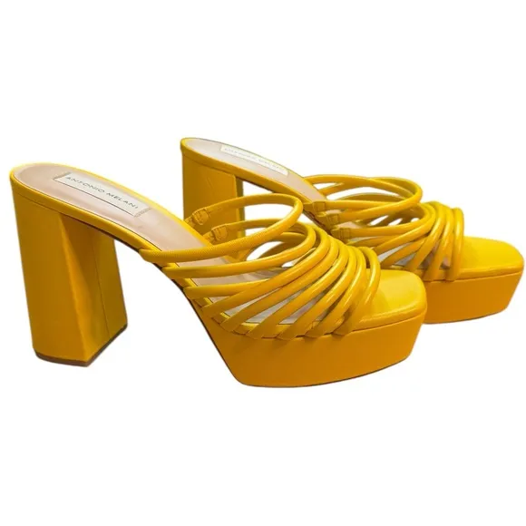 Antonio Melani BREE Tubular Leather Platform Sandals