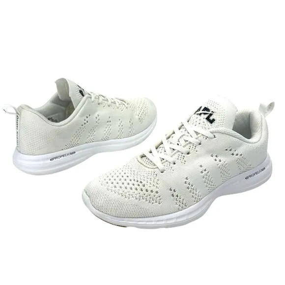 APL ATHLETIC PROPULSION LABS TECHLOOM PRO WHITE RUNNING SHOE ATHLEISURE SNEAKER