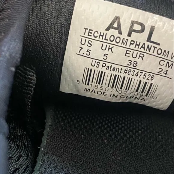 APL Techloom Phantom dark grey athletic Shoes Sneakers Size 7.5