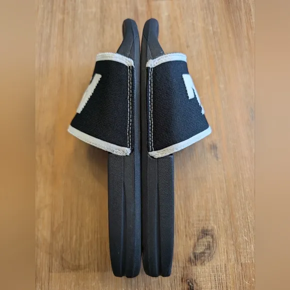 APL Women's Big Logo TechLoom Slide size 7 Black / White / White