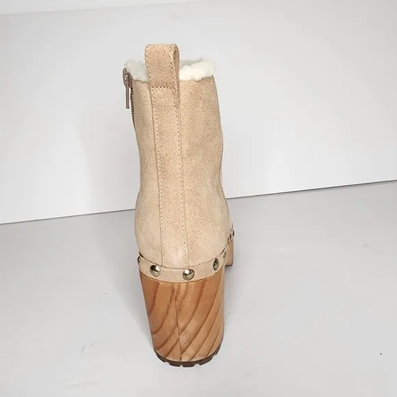 Aqua Women's Spain Clog Suede Ankle Booties Size 6.5