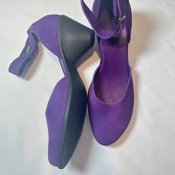 Arche Purple Heels with Chic Ankle Strap