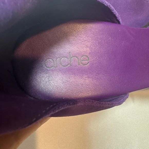 Arche Purple Heels with Chic Ankle Strap