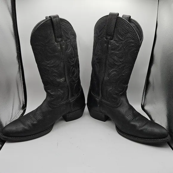 Ariat Heritage black leather western cowboy boots size 10D