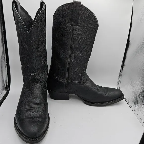 Ariat Heritage black leather western cowboy boots size 10D