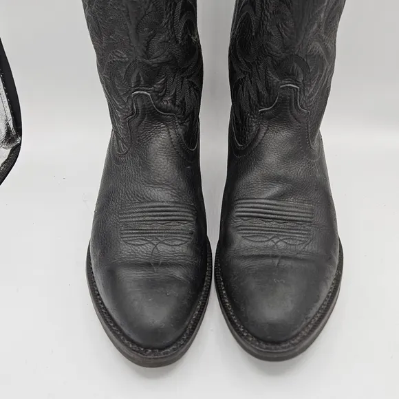 Ariat Heritage black leather western cowboy boots size 10D