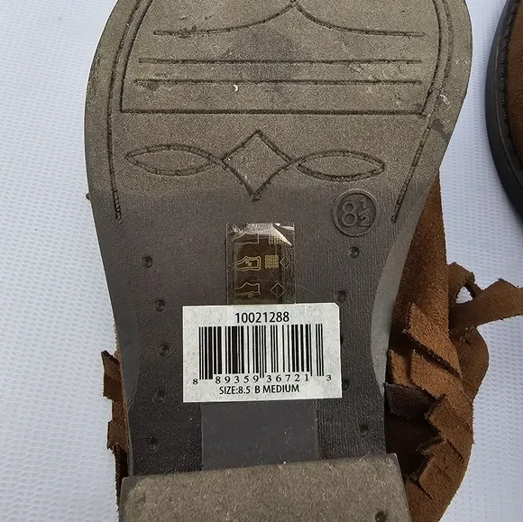 Ariat Unbridled Shirley Whiskey Women's Fringe Mule Brown 8.5