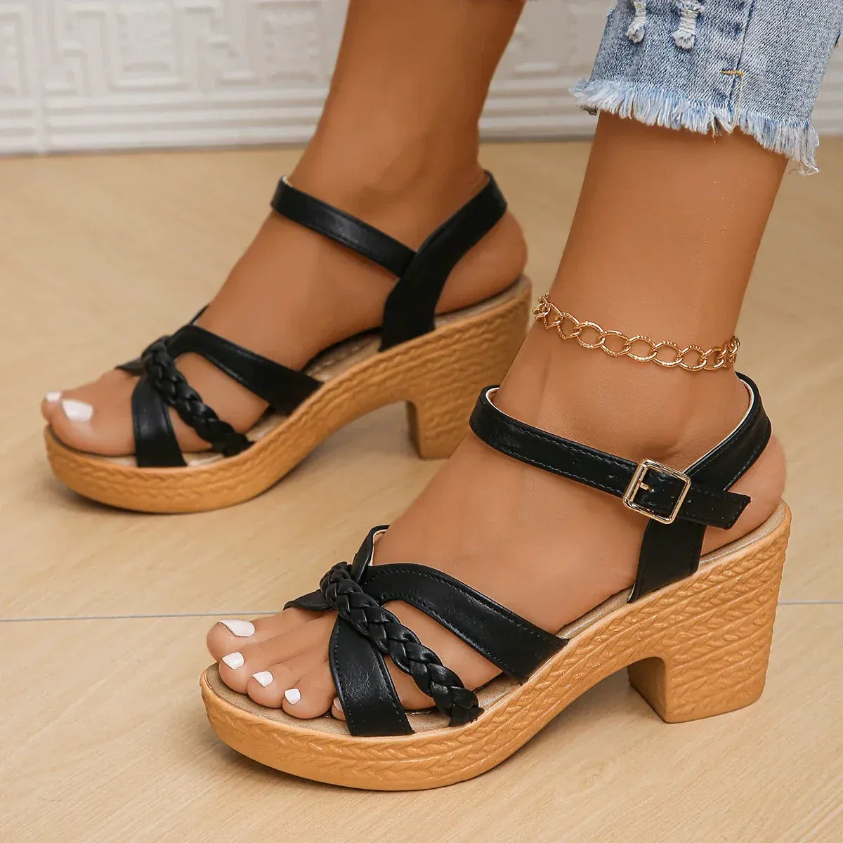Artiselle | Ava - Elegant Orthopedic Sandals with Refined Mid-Heel Design