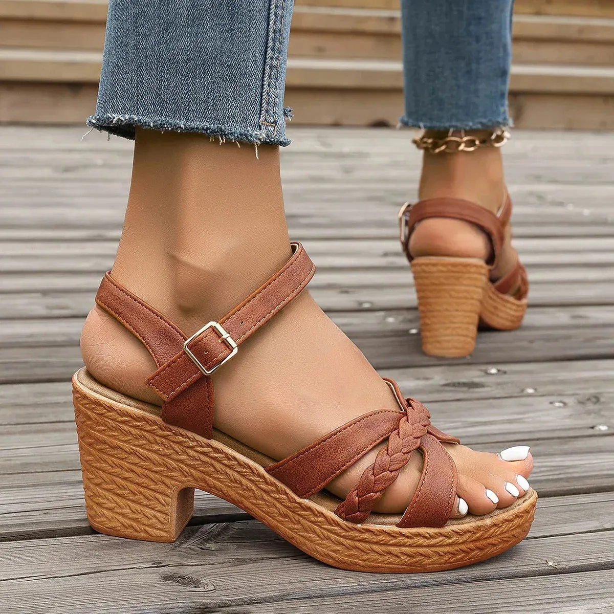 Artiselle | Ava - Elegant Orthopedic Sandals with Refined Mid-Heel Design