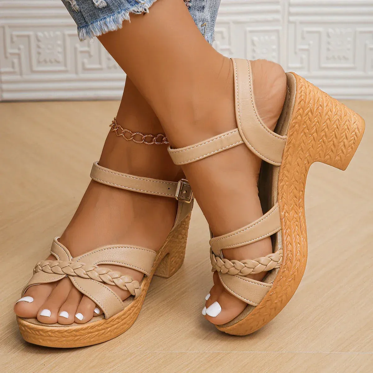 Artiselle | Ava - Elegant Orthopedic Sandals with Refined Mid-Heel Design