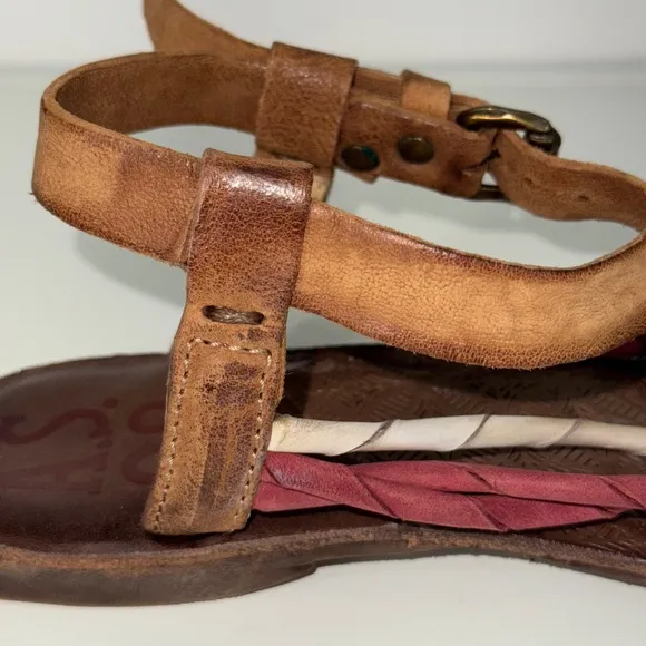 A.S.98 Women’s Leather Sandals – Handcrafted Italian Design, Multi-Strap Detail,