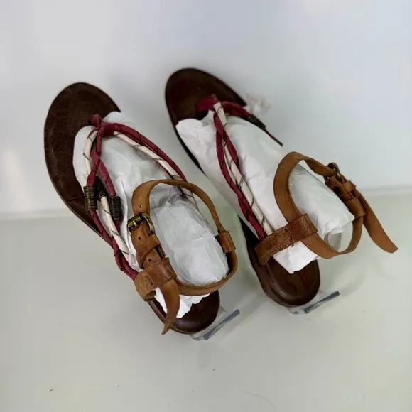 A.S.98 Women’s Leather Sandals – Handcrafted Italian Design, Multi-Strap Detail,