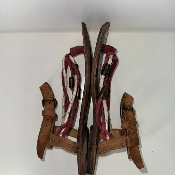 A.S.98 Women’s Leather Sandals – Handcrafted Italian Design, Multi-Strap Detail,