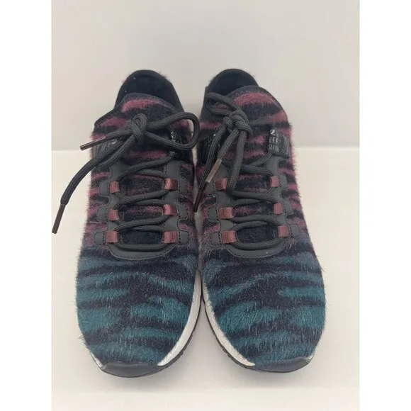 ASH Women's Ash Krush model sneakers velour zebra print Shoes size 38Eur /7.5US