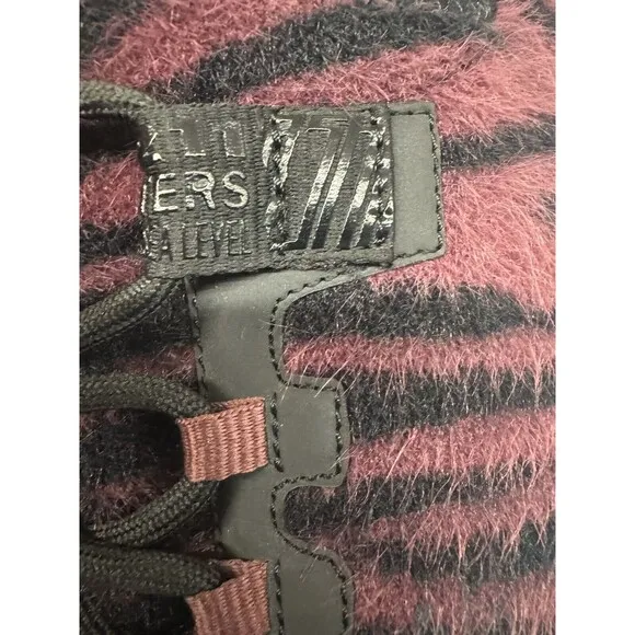 ASH Women's Ash Krush model sneakers velour zebra print Shoes size 38Eur /7.5US