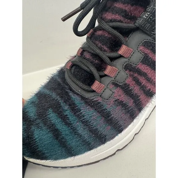 ASH Women's Ash Krush model sneakers velour zebra print Shoes size 38Eur /7.5US