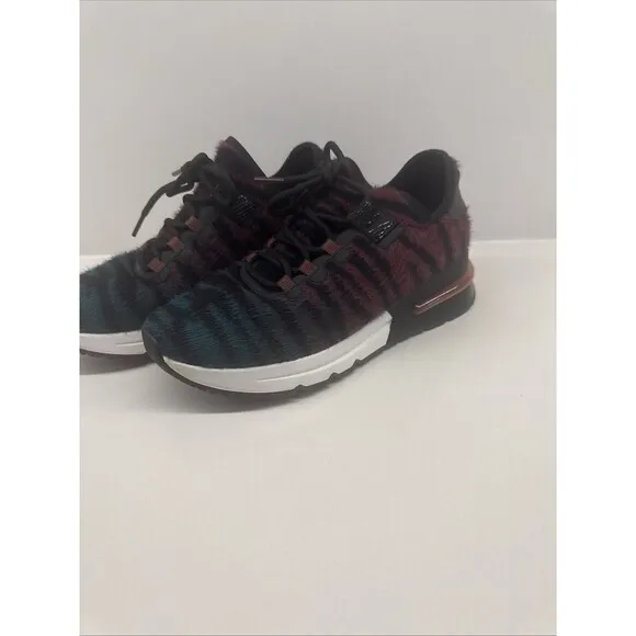 ASH Women's Ash Krush model sneakers velour zebra print Shoes size 38Eur /7.5US