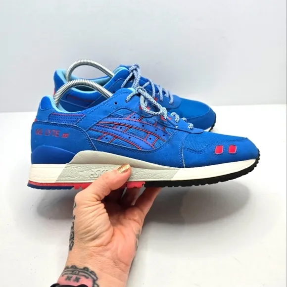 Asics | Gel-Lyte III 'Future Pack' blue sporty Blockcore sneakers | MENS 8